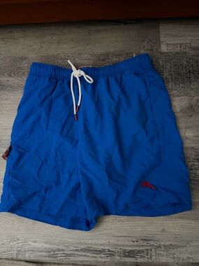 Tommy Bahama Mens Size Small Santorini  Blue Naples Swimsuit Cargo Brief Swim